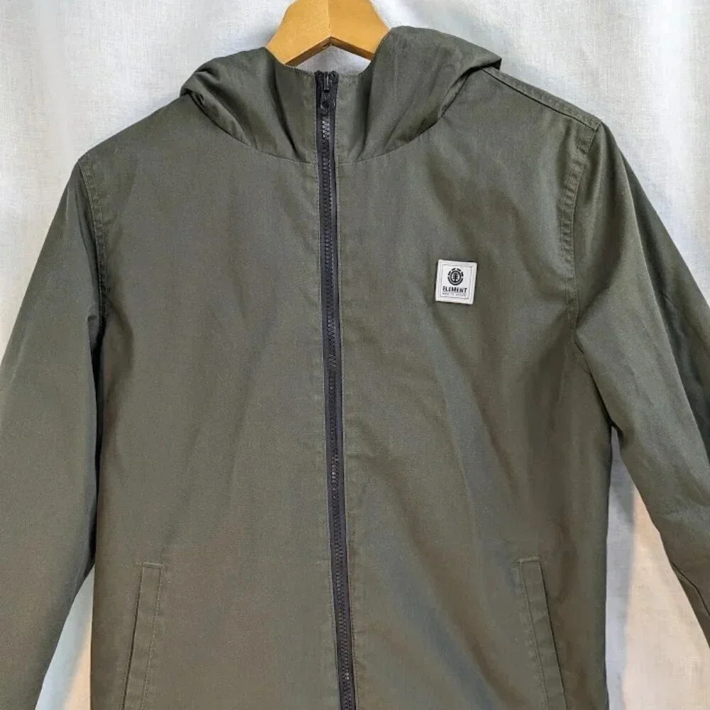 Element Wolfeboro collection jacket hunter green, wind breaker, youth XL, mens S